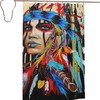 Native American Indian Shower Curtain - Indigenous Bathroom Decor