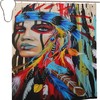 Native American Indian Southwest Shower Curtain, Water-resistant Fabric Bathroom Decor with Tribal Style