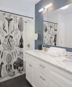Native American Inspired Shower Curtain for a Cultural Bathroom Decor