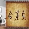 Native American Kokopelli Southwestern Shower Curtain with Tribal Navajo Pattern