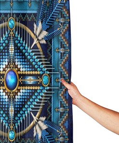Native American Mandala Shower Curtain - Ethnic Bathroom Decoration