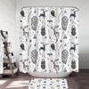 Native American Pattern Shower Curtain - Unique Animal Bathroom Decor