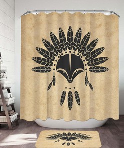 Native American Raccoon Shower Curtain - A Tribute To Native American Culture