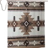 Native American Shower Curtain For Rustic Bathroom Decor With Metal Hooks