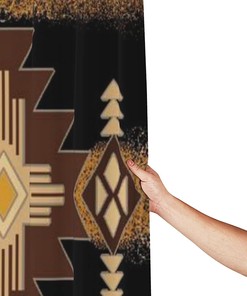 Native American Southwest Tribal Shower Curtain, Bathtub Curtain Waterproof Fabric Bathroom Decoration Set