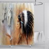 Native American Style American Indian Woman Shower Curtain Cute Home Decoration Modern Bathroom Accessories