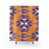 Native American Style Shower Curtain - Southwestern Boho Bathroom Decor
