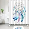 Native American Themed Shower Curtain - Ethnic Bathroom Decor