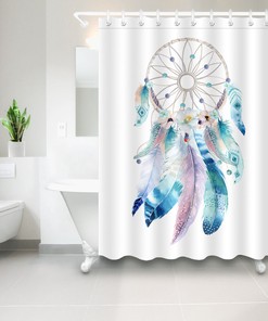 Native American Themed Shower Curtain - Ethnic Bathroom Decor