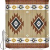 Native American Tribal Retro Southwest Shower Curtain for Bohemia Boho Decor
