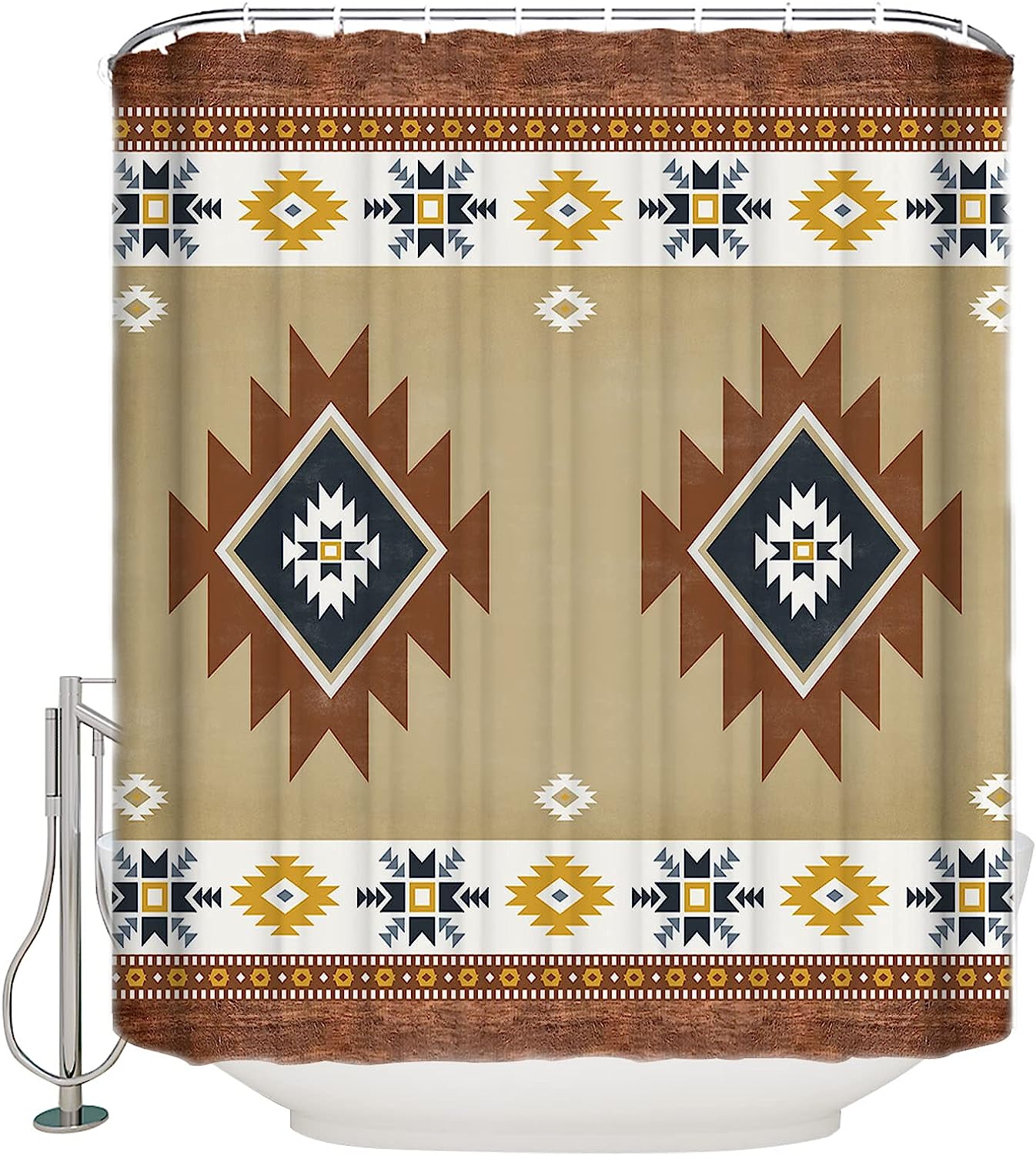 Native American Tribal Retro Southwest Shower Curtain for Bohemia Boho Decor