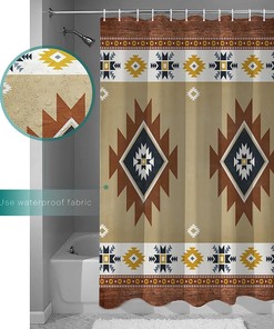 Native American Tribal Retro Southwest Shower Curtain for Bohemia Boho Decor