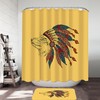 Native American Tribe Shower Curtain For Ethnic Bathroom Decor