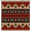 Native Aztec Tribal Shower Curtain For Southwest-Inspired Bathroom