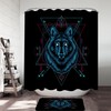 Native Spirit Blue Wolf Shower Curtain - Ethnic Bathroom Decoration