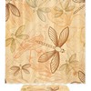 Natural Birds & Dragonfly Printed Bathroom Tub Set With Waterproof Fabric Shower Curtain