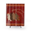 Natural Hairstyle Shower Curtain With African American Women'S Faces Profile