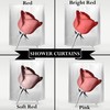 Natural and Gorgeous Rose Flower Shower Curtain for a Garden-like Bathroom Decor