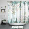 Nature Botanical Rustic Board Shower Curtain for Bathroom Decor