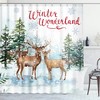 Nature Forest Snowy Scenery Winter Shower Curtain 