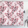 Nature Inspired Branches Floral Shower Curtain For Bathroom