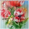 Nature Painting Print Fabric Shower Curtain for a Tranquil Bathroom Experience