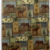 Nature Rustic Mountain Pines Lodge Bear Shower Curtain for Bathroom Decor