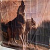 Nature Wildlife Wolf Shower Curtain Rustic Bathroom Decor Waterproof Fabric Curtain