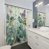 Nature-Inspired Botanical Butterfly Garden Shower Curtain For Elegant Bathroom Decor