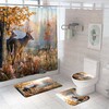 Nature-Inspired Fabric Deer Shower Curtain For Modern Bathrooms