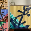 Nautical Anchor Fabric Shower Curtain, Stall Size with Customizable Wall Tapestry and More 