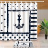 Nautical Anchor Shower Curtain With Quotes