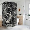 Nautical Mermaid Print Shower Curtain For Kid'S Bathrooms