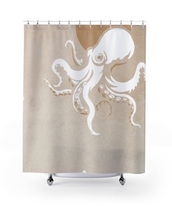 Nautical Octopus Tentacles Shower Curtain Perfect Housewarming Gift for Marine Lovers