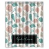 Nautical Seashell Personalized Shower Curtain, Waterproof Curtain with Custom Quote, Boho Bathroom Decor