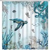 Nautical Shower Curtain With An Ocean Twist For A Sea Life Bathroom