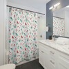 Nautical Themed Kids Shower Curtain With Beach And Sea Shell Print For A Fun Bathroom Upgrade