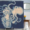 Nautical and Steampunk Kraken Shower Curtain for Bath Decor.