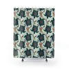 Nautical-Themed Shower Curtain Featuring Sea Turtle for Coastal Bathroom Decor