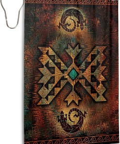 Navajo Nation Native Americans Indian Gecko Shower Curtain - Waterproof Fabric Bathroom Accessories Home Decorations