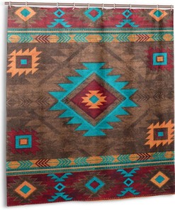 Navajo Nation Native Americans Shower Curtain for Bathroom Decor - Waterproof Fabric Bath Curtain