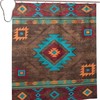 Navajo Native American Fabric Shower Curtain - Waterproof Tribal Bathroom Decor 