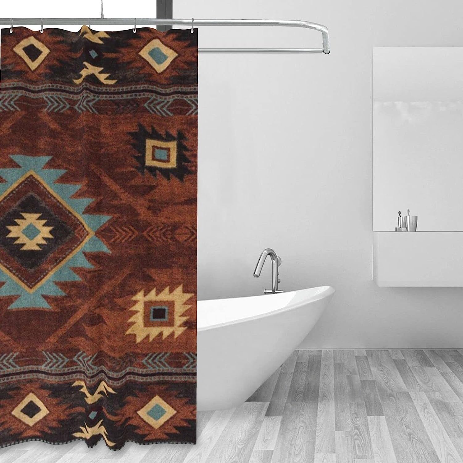 Navajo Shower Curtain for a Traditional Southwestern Look