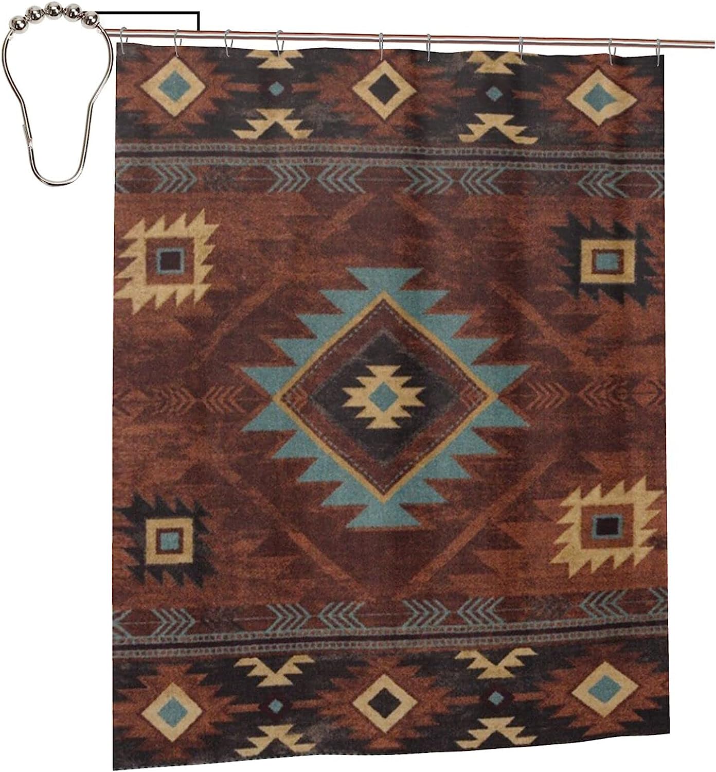 Navajo Shower Curtain for a Traditional Southwestern Look