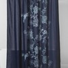 Navy Blue Placement Floral Shower Curtain by Threshold