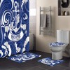 Navy White Hope Is The Anchor Of The Soul Shower Curtain Decorative