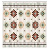 Navy and Teal Love Heart Print Shower Curtain for Bathroom 