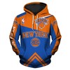 Nba Fans All Over Print 3D Zip Hoodie - New York Knicks Hoodie 