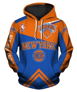 Nba Fans All Over Print 3D Zip Hoodie - New York Knicks Hoodie 