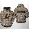 Ncaa Camo Veteran Hoodie - Central Michigan Chippewas 3D All Over Print Zip-Up Option 